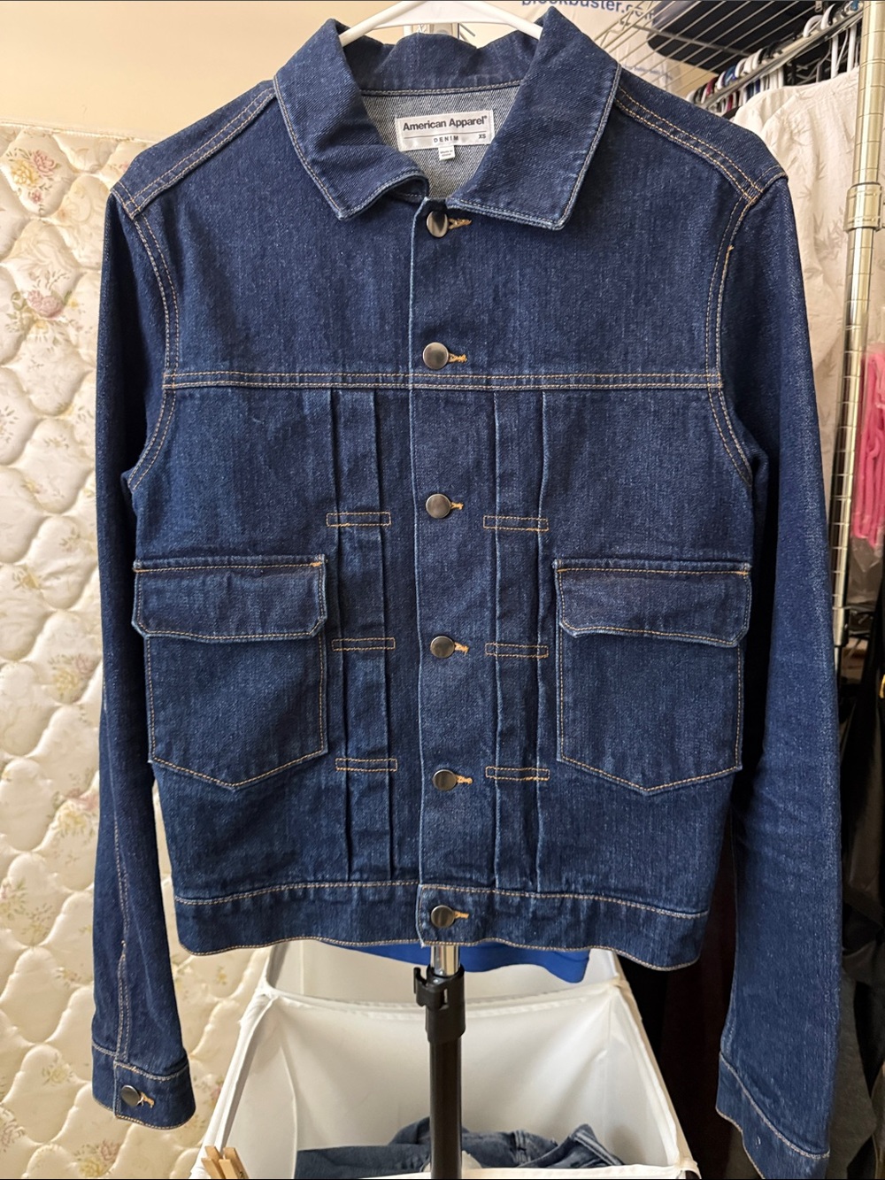 American Apparel Indigo Denim Shirt Jacket